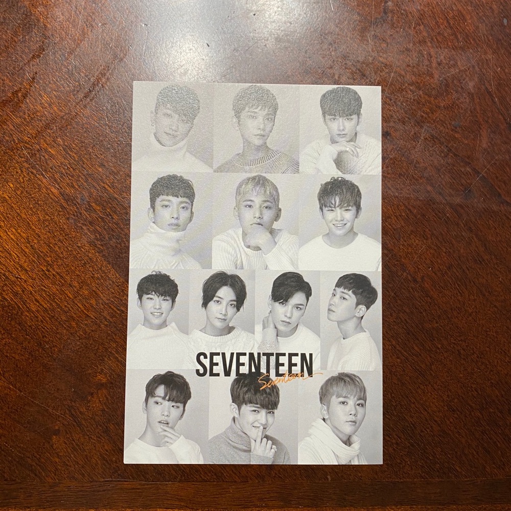 NWT K-Pop SEVENTEEN Postcard
